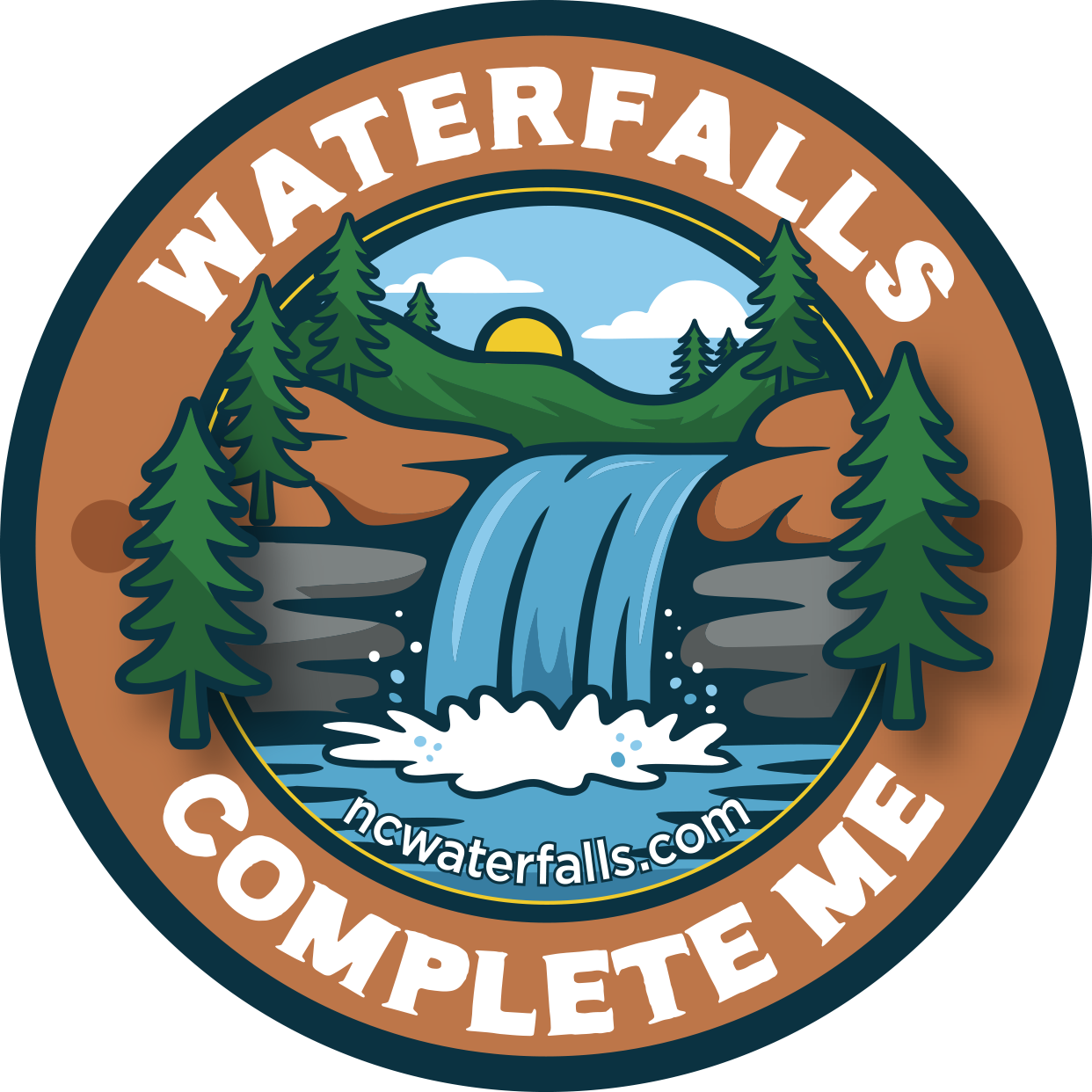 Waterfalls Complete Me Sticker