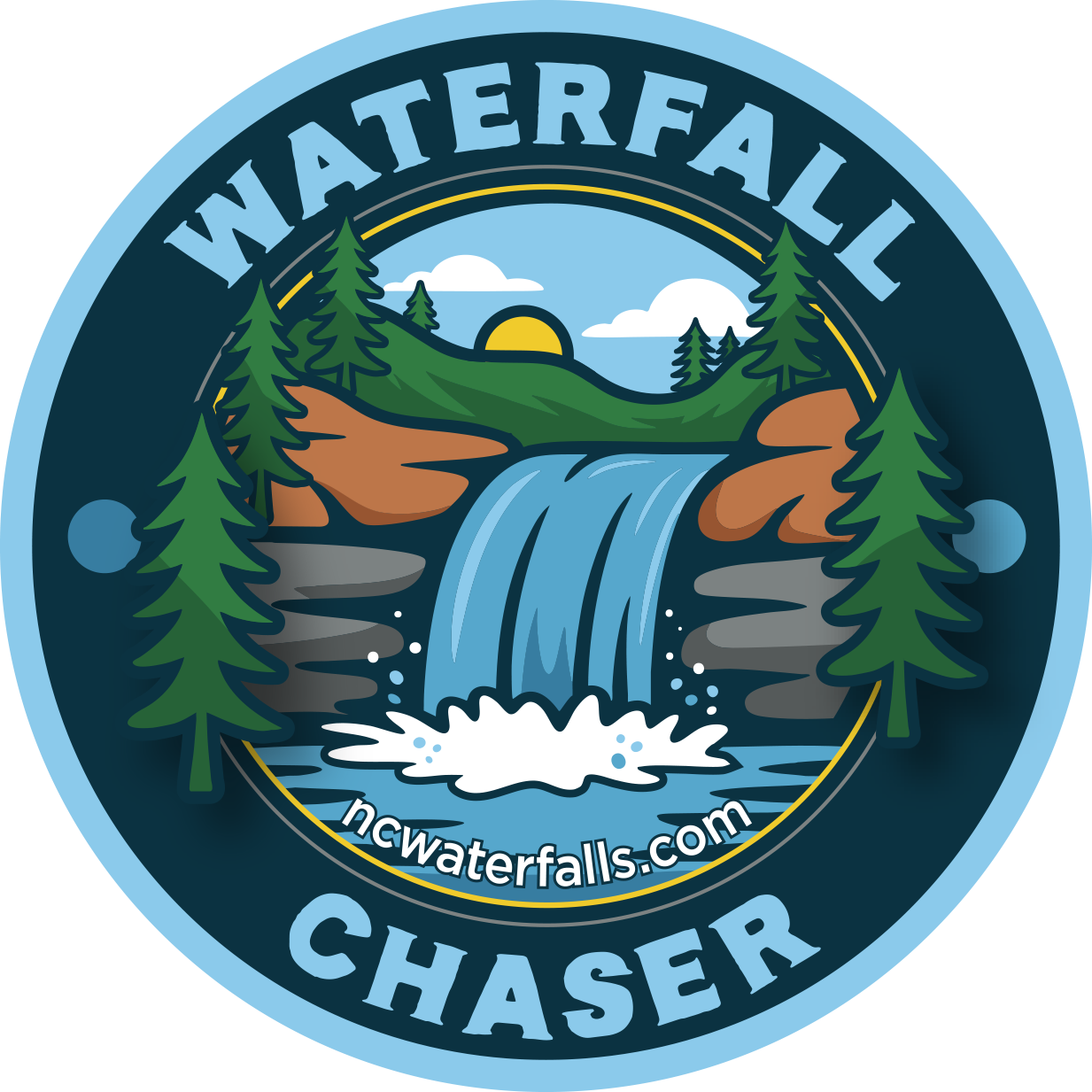 Waterfall Chaser Sticker