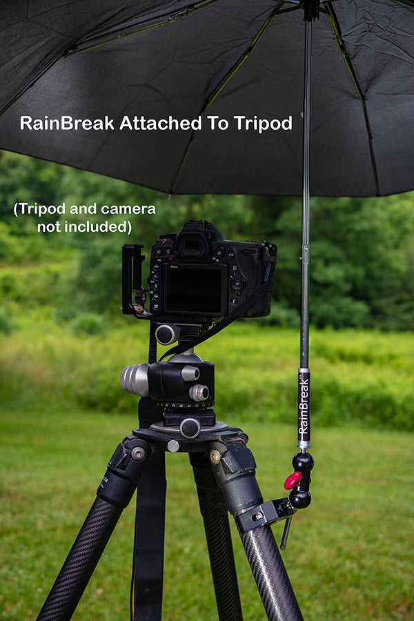 RainBreak Umbrella Holder for Camera Tripods